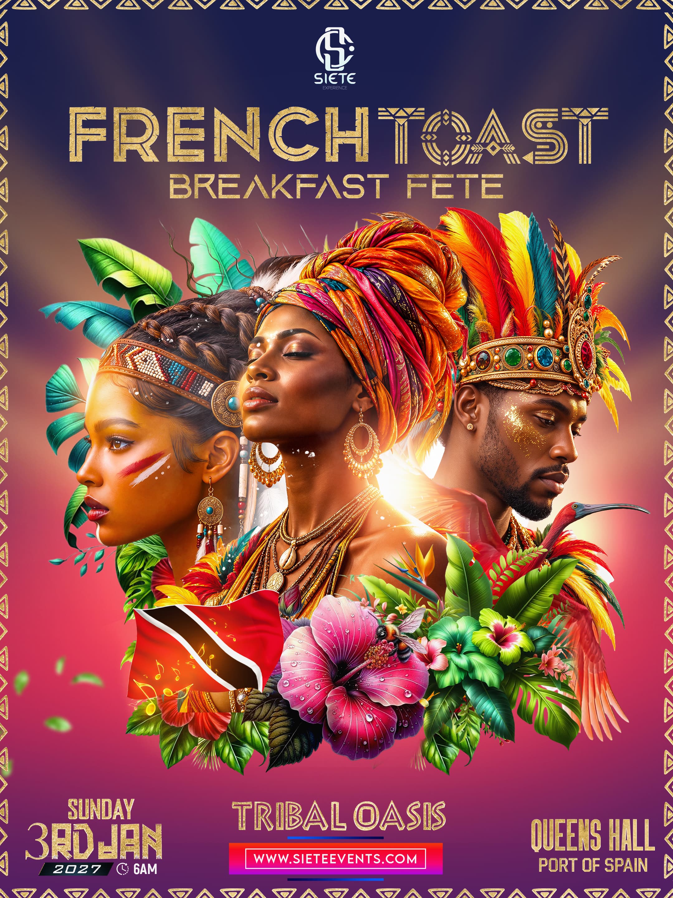 French Toast Breakfast Fete: Tribal Oasis — Queen's Hall, Port of Spain, Sunday 3 January 2027