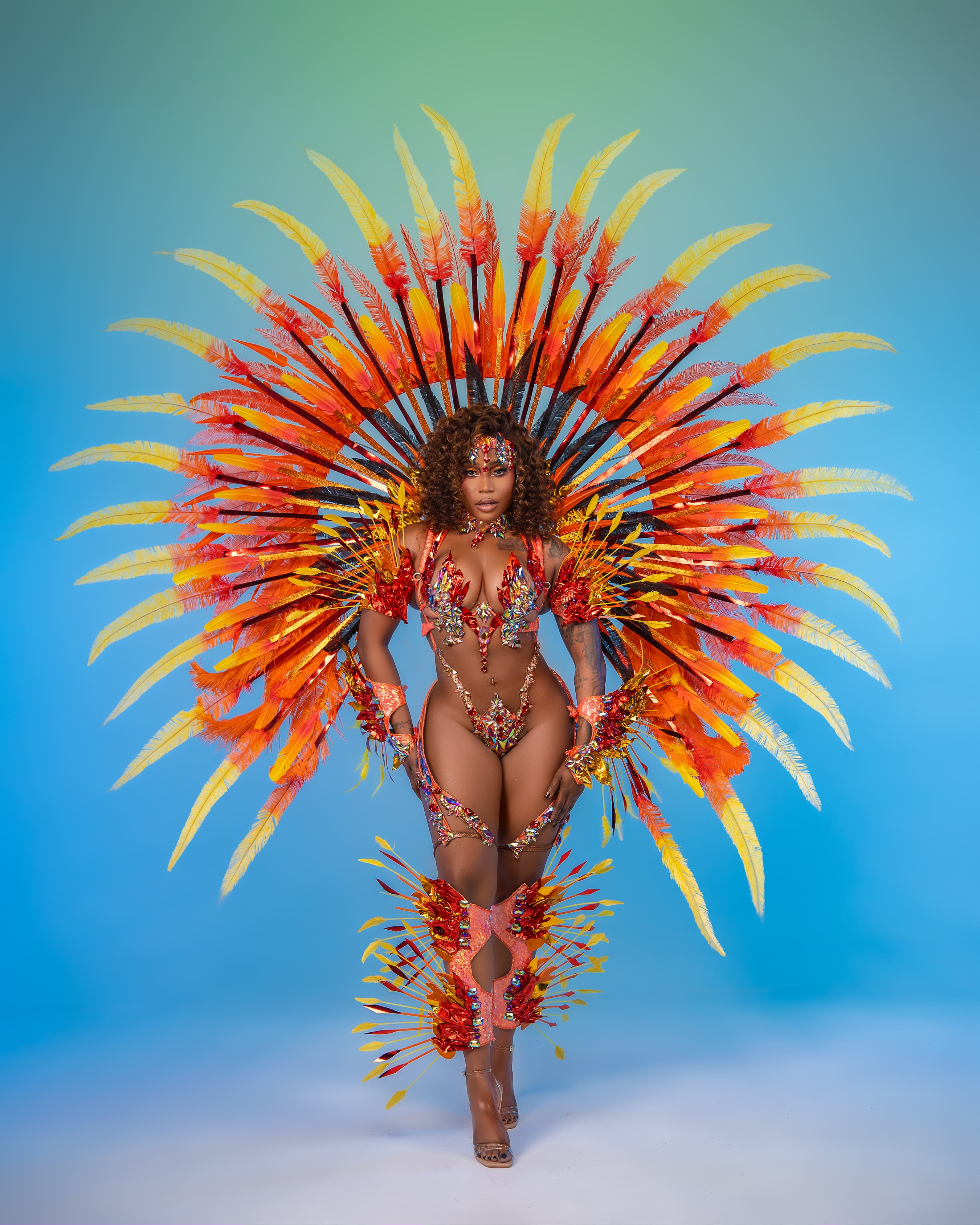 GLORY costume — backline silhouette