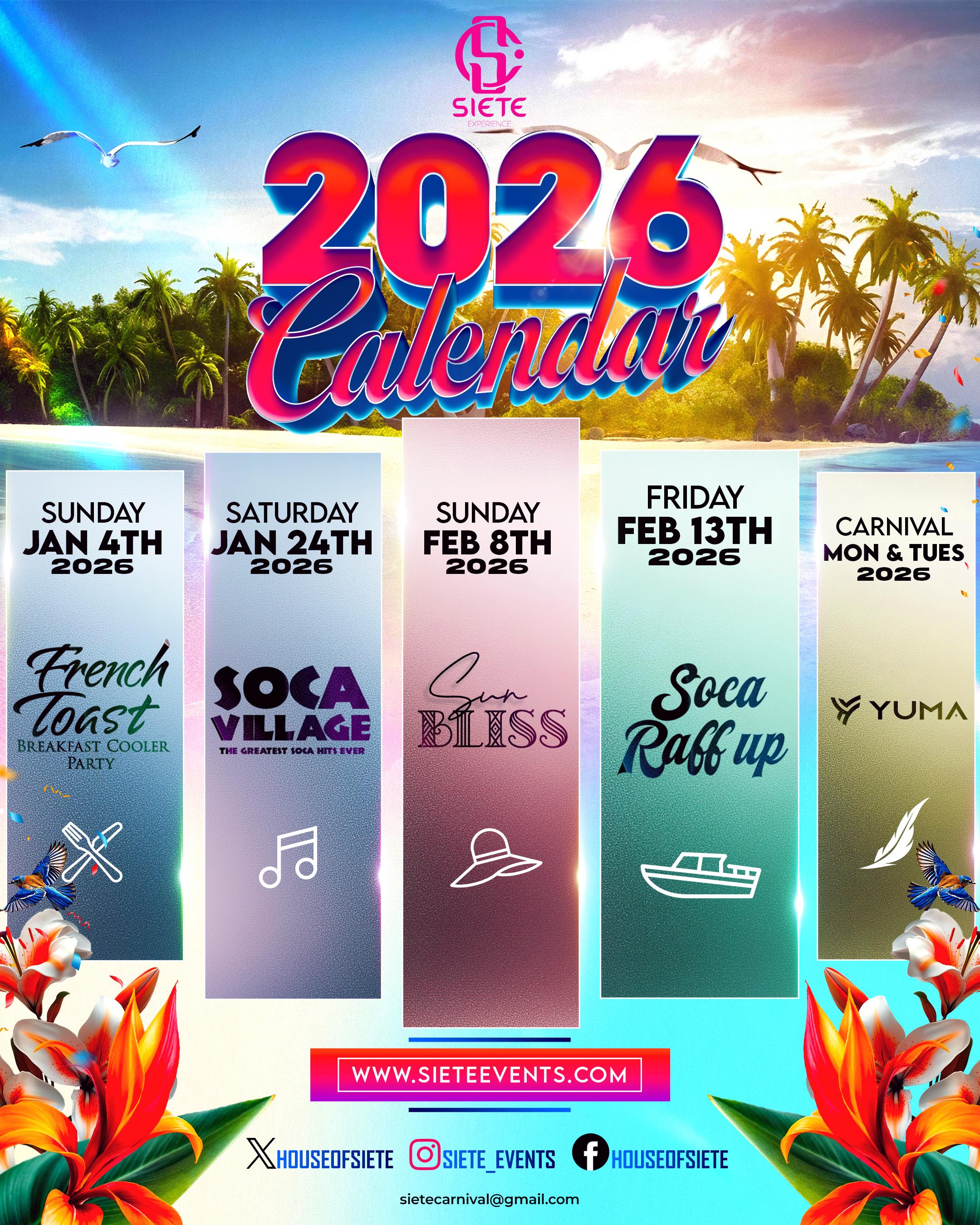 Siete 2026 Events